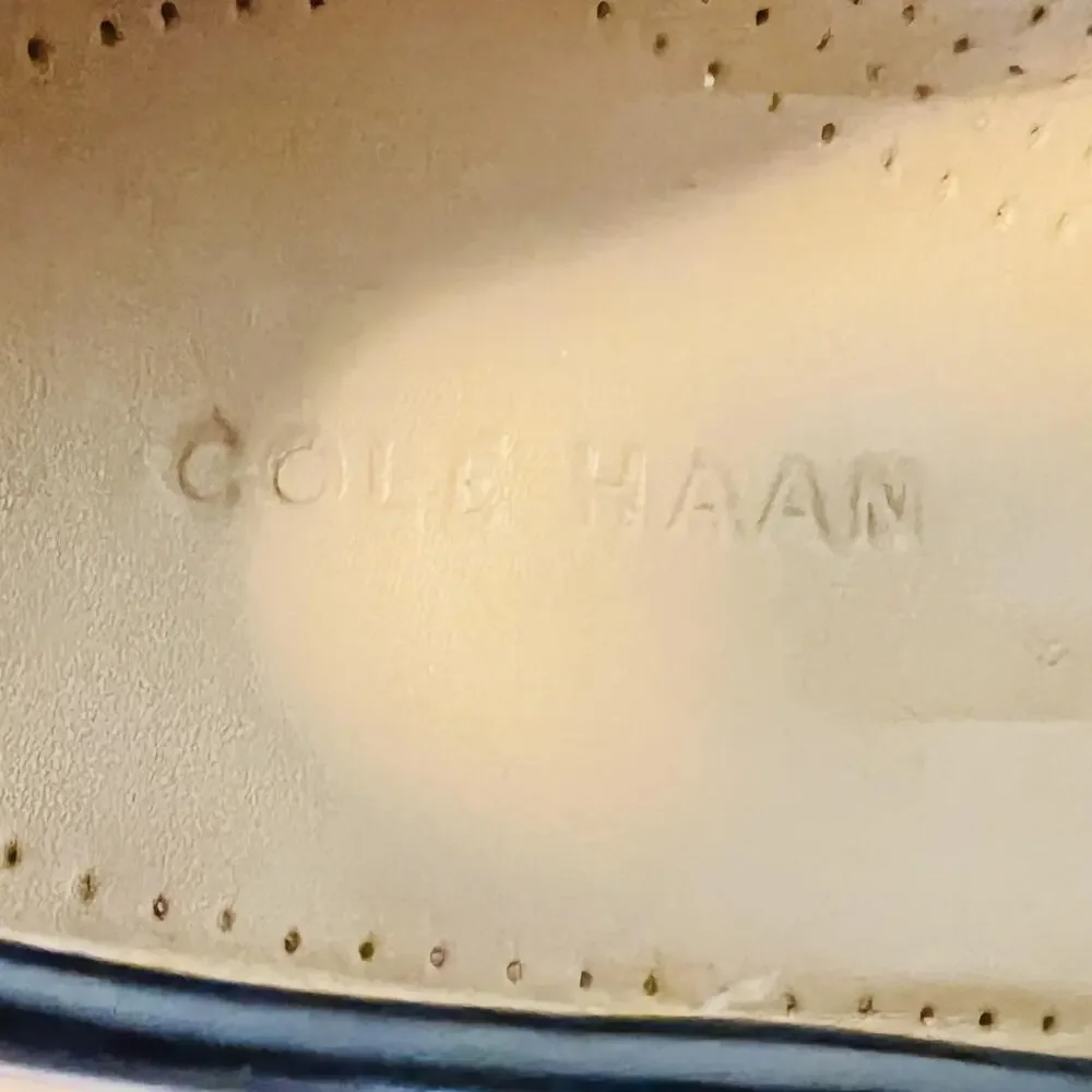 Cole Haan Shoes Mens 10 Black Leather Tassel Loafers Slip On Dress Round Toe